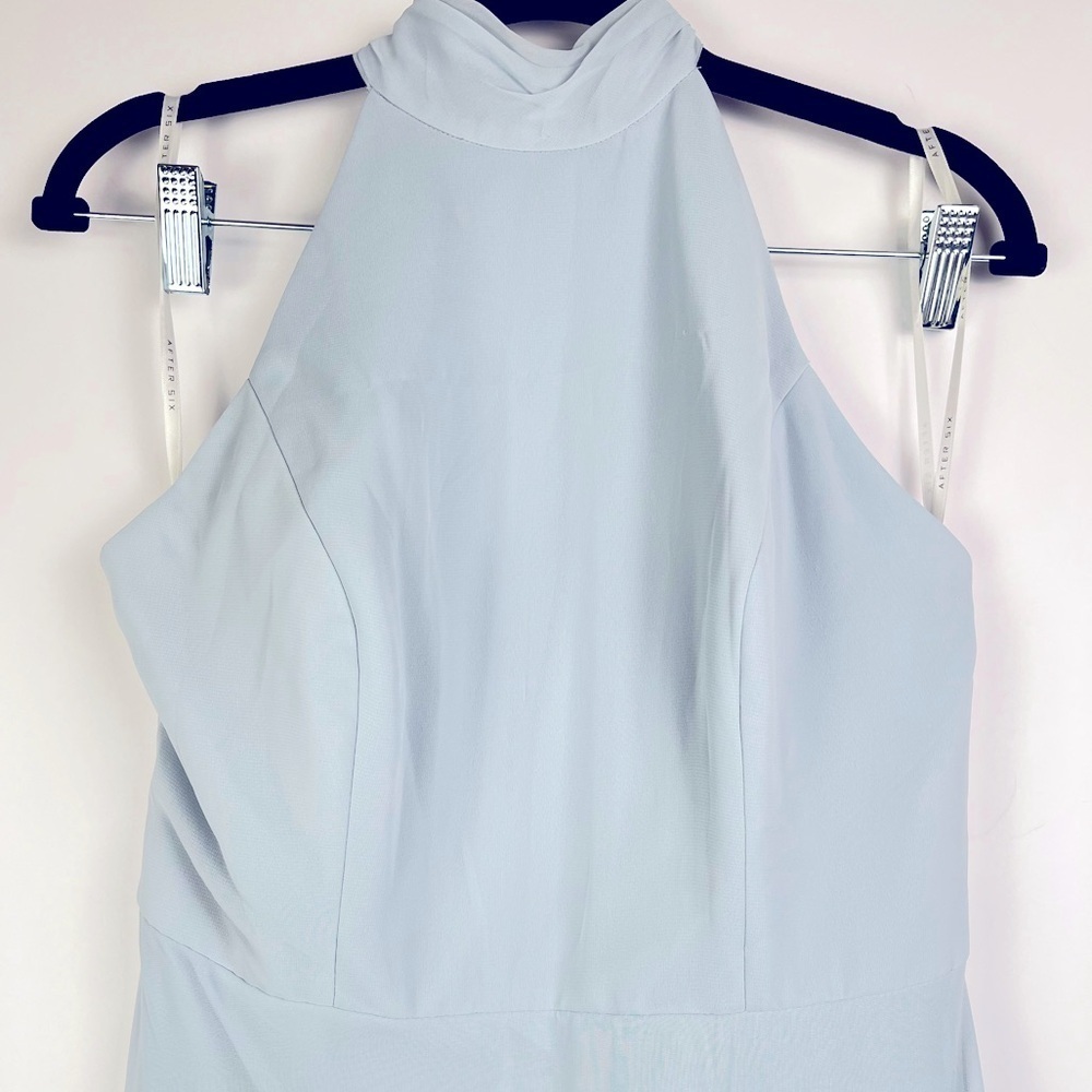 Dessy Collection- HIGH NECK HALTER BACKLESS MAXI DRESS - Picture 7 of 15